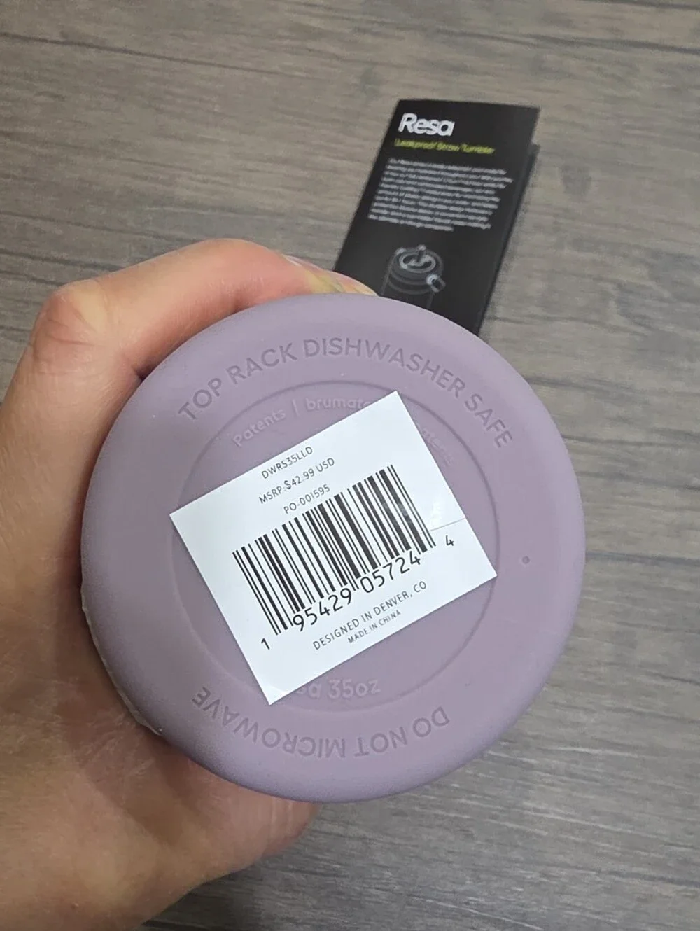 NWT BrüMate Resa 35 oz Leakproof Insulated Straw Tumbler Lilac Dusk Lavender